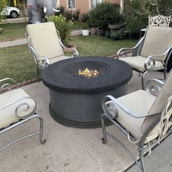Fire Pit Patio Furniture 5p