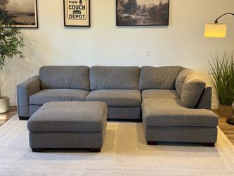 Gray Costco sectional couch delivery available