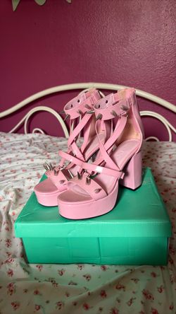Pink Spike Heels