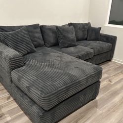 Brand New Custom Plush Corduroy Sectional 