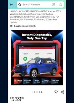 Launch x431 CRP919XBT Elite OBD2 scanner
