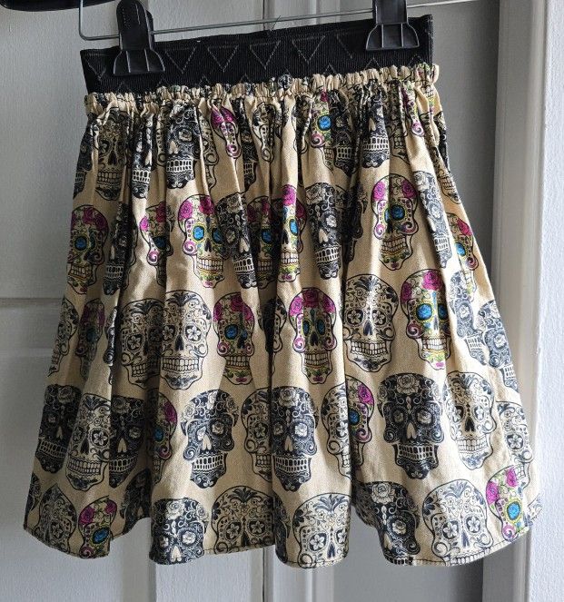 La Rosa Boutique Sugar Skull Skirt