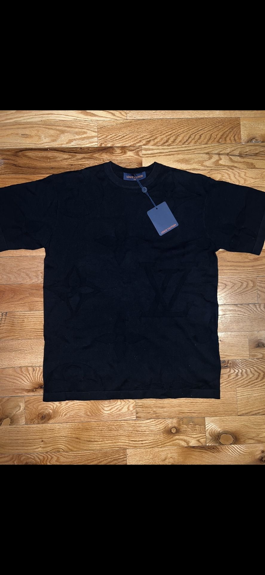 LV Monogram Shirt Size Large Black