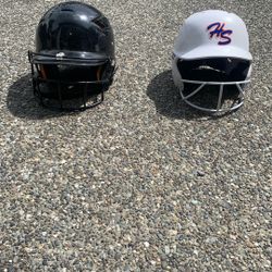 Two Baseball/Fastpitch/Softball Batting Helmets