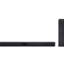 LG - 2.1-Channel Soundbar with Wireless Subwoofer and DTS Virtual:X - Black #413
