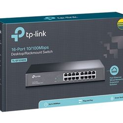 16-Port 10/100Mbps Desktop/Rackmount Switch