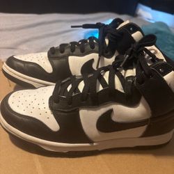 Nike Dunk High Panda – Size 8 – Worn Once – 100% Authenti