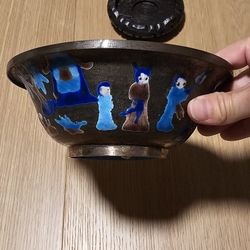 Antique Chinese Handpainted Bowl - Qing Dynasty