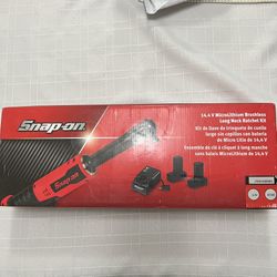 Snap-on 14.4 V 3/8" Drive Long-Neck Ratchet Kit (Red)