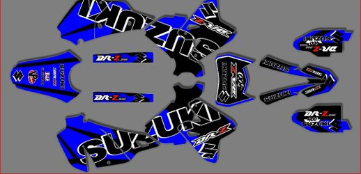 Suzuki  Drz400 Smith 2000 To 2022 Graphic Kit 