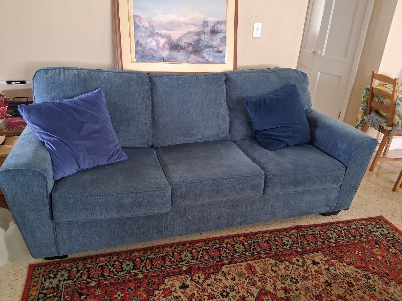 Blue couch