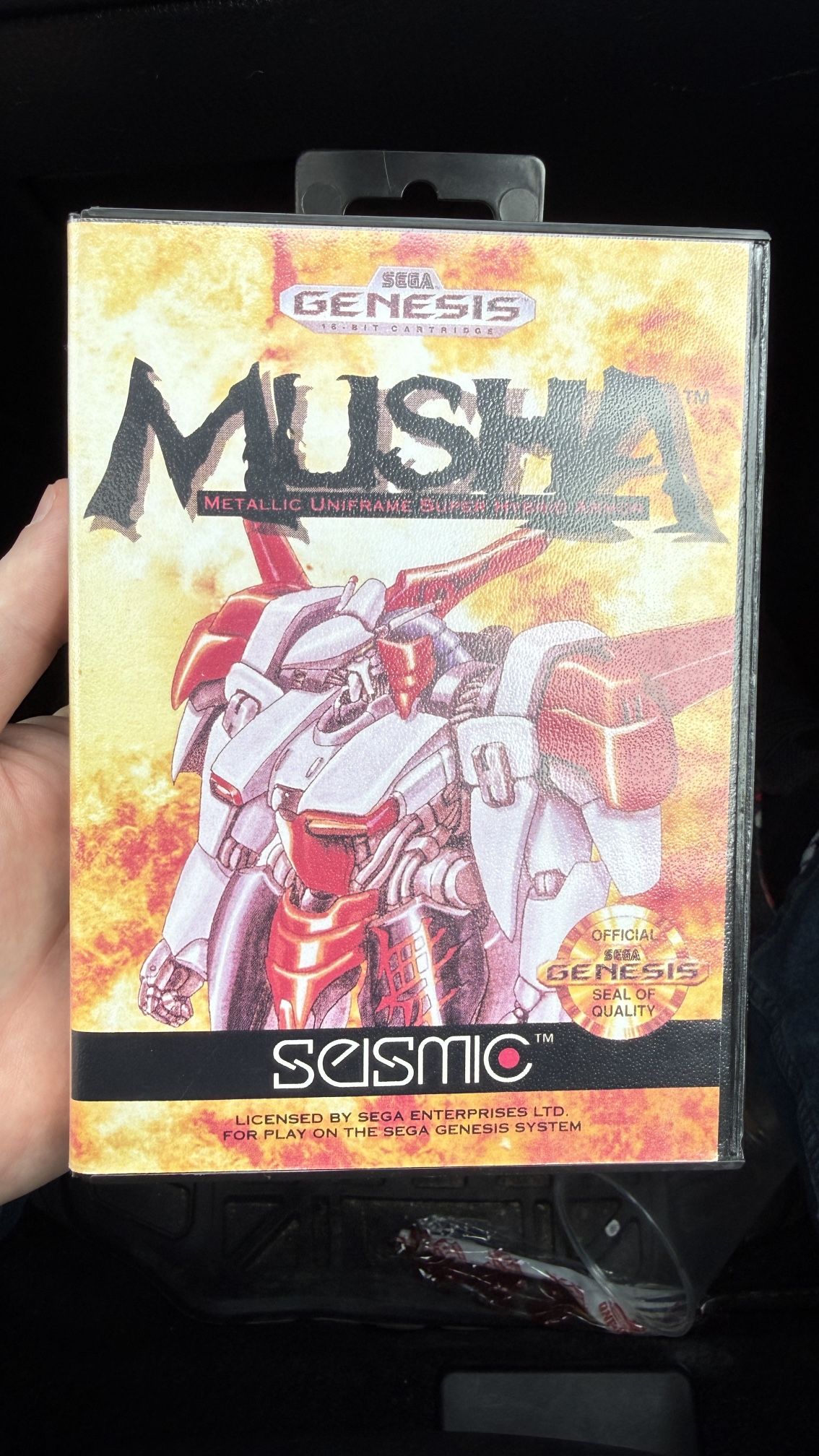 Rare Htf Musha sega Gen Box Only (Mint Shape)