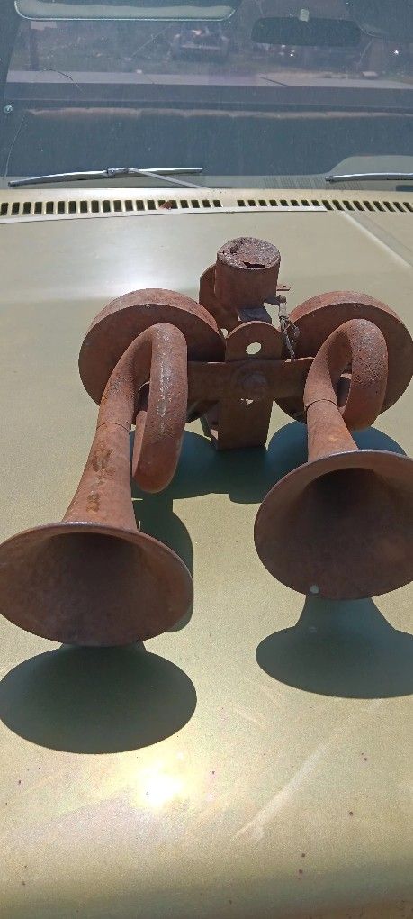 Antique Double Horns