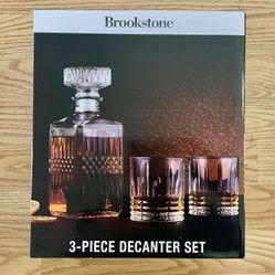 Brookstone 3 Piece Decanter Set