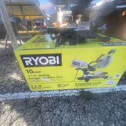 Ryobi 10 Amp Corded 7-1/4 in. Compound Sliding Miter Saw