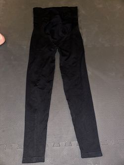 Black Maternity High-Waist Leggings