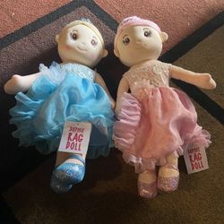 New Sophie Rag Doll Has Tags  Approx 19” Long  12$ Each Or 2/20$ 
