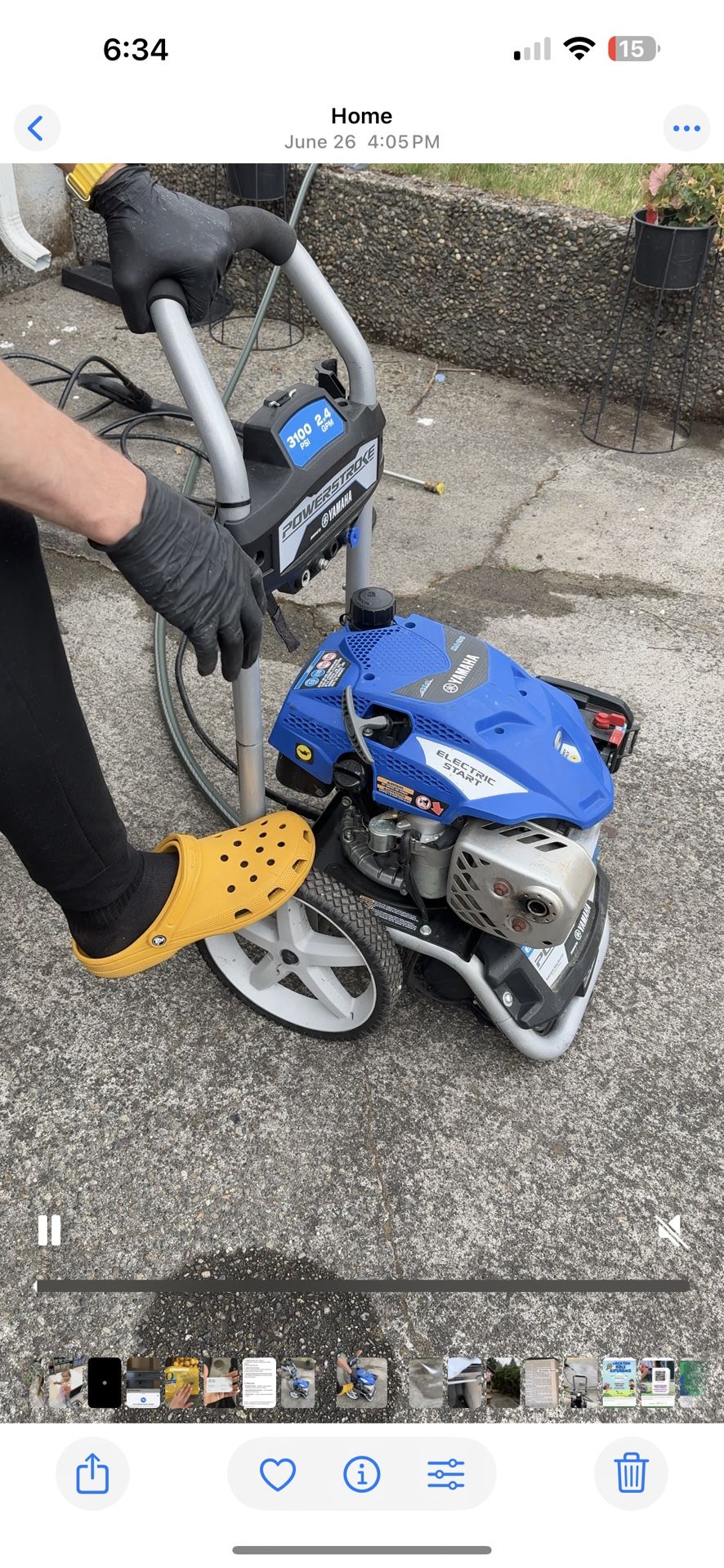 Power stroke Gas Pressure Washer Elect Starting