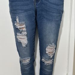 Women’s Distressed Skinny Jeans Size 15/16