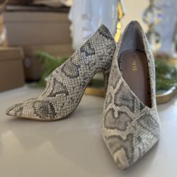 Express Snake Skin Heels Size 5 