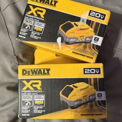 Dewalt 20V MAX XR POWER-Pack Lithium-Ion 8.0Ah Battery ($125 Each Battery)