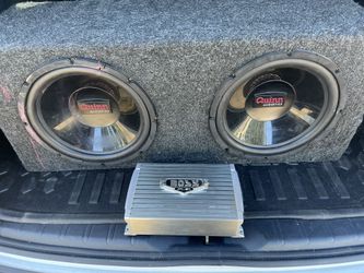 2 - 500w 12’ Quinn Acoustics Subwoofer & 1500w Boss Amp