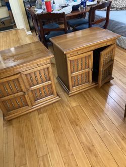 Solid Wood two nightstands for $65 for both