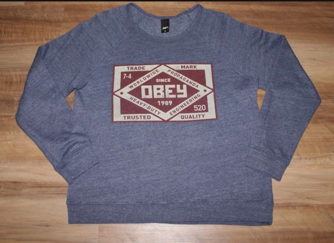 Ladies/Junior's SIZE MED Blue OBEY Sweatshirt