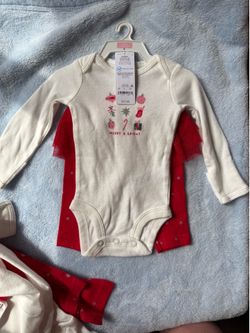 Brand new baby girl holiday set with tutu pants