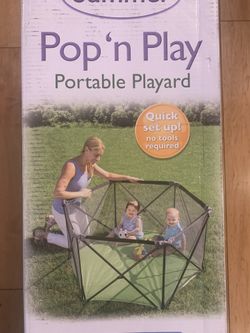 Summer Pop And Play Portable Playard