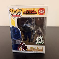 Funko pop! Animation, My Hero Academia All For One #646 – Big Apple Exclusive