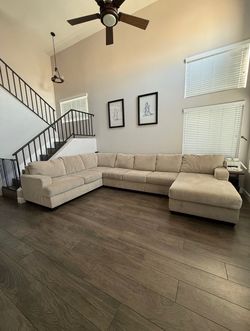 Ashley’s furniture beige sectional