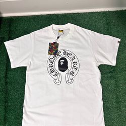 White Bape X Chrome Heart Shirt 