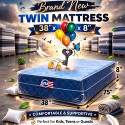 Twin Mattress | 38” x 75” x 8”