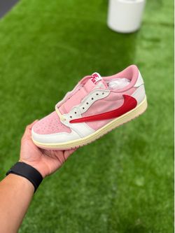 Jordan 1 Retro Low OG SP Travis Scott Sail Tropical Pink