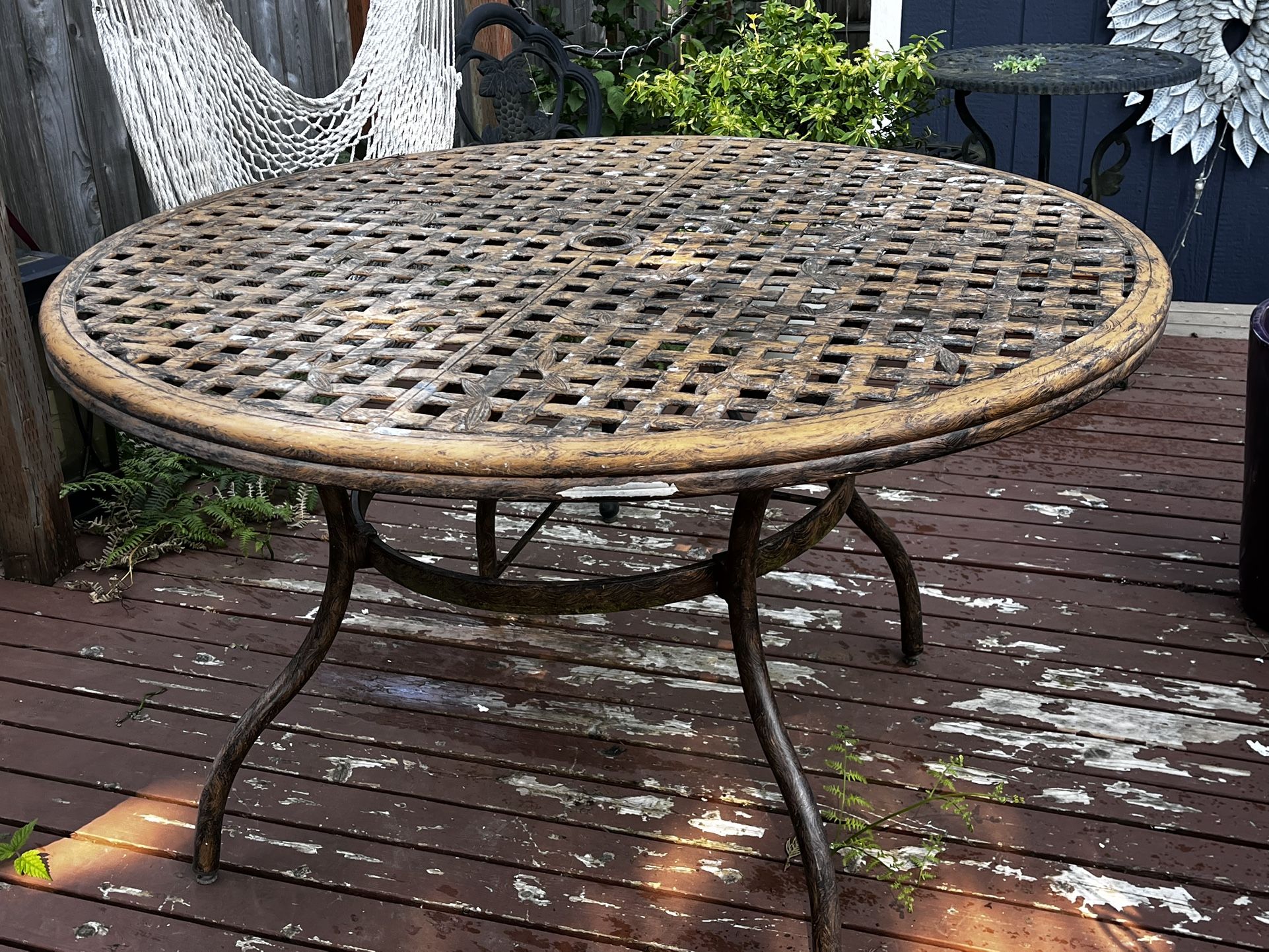 4 Foot Outdoor Table Metal