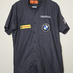 Men's Medium Bimmerworld Formula 1 Racing Button Down Racing Shirt. Porsche/BMW