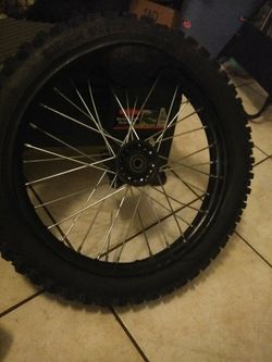 17 inch front wheel bent