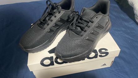 Adidas Black Lace-Up Running Sneakers