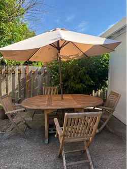 Teak Patio Dining Set