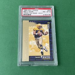 1995 Brett Favre Collector’s Choice Crash The Game Gold Touchdown #C6  PSA NM-MT 8