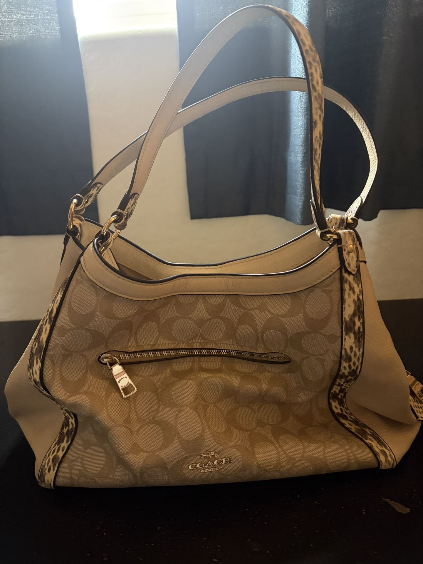 Beige Coach Bag
