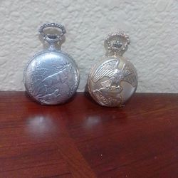 Silver And Gold Pocket Watch 