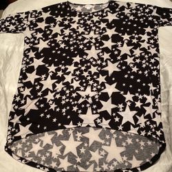 Lularoe Oversized Star Print Top Size Small 