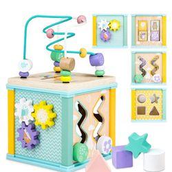 Brand new Wooden Activity Cube Montessori Toys, premium quality. 
