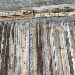 46 Cedar Vertical Fencing Slats 47" long plus 6 - 36" long 2 x 4