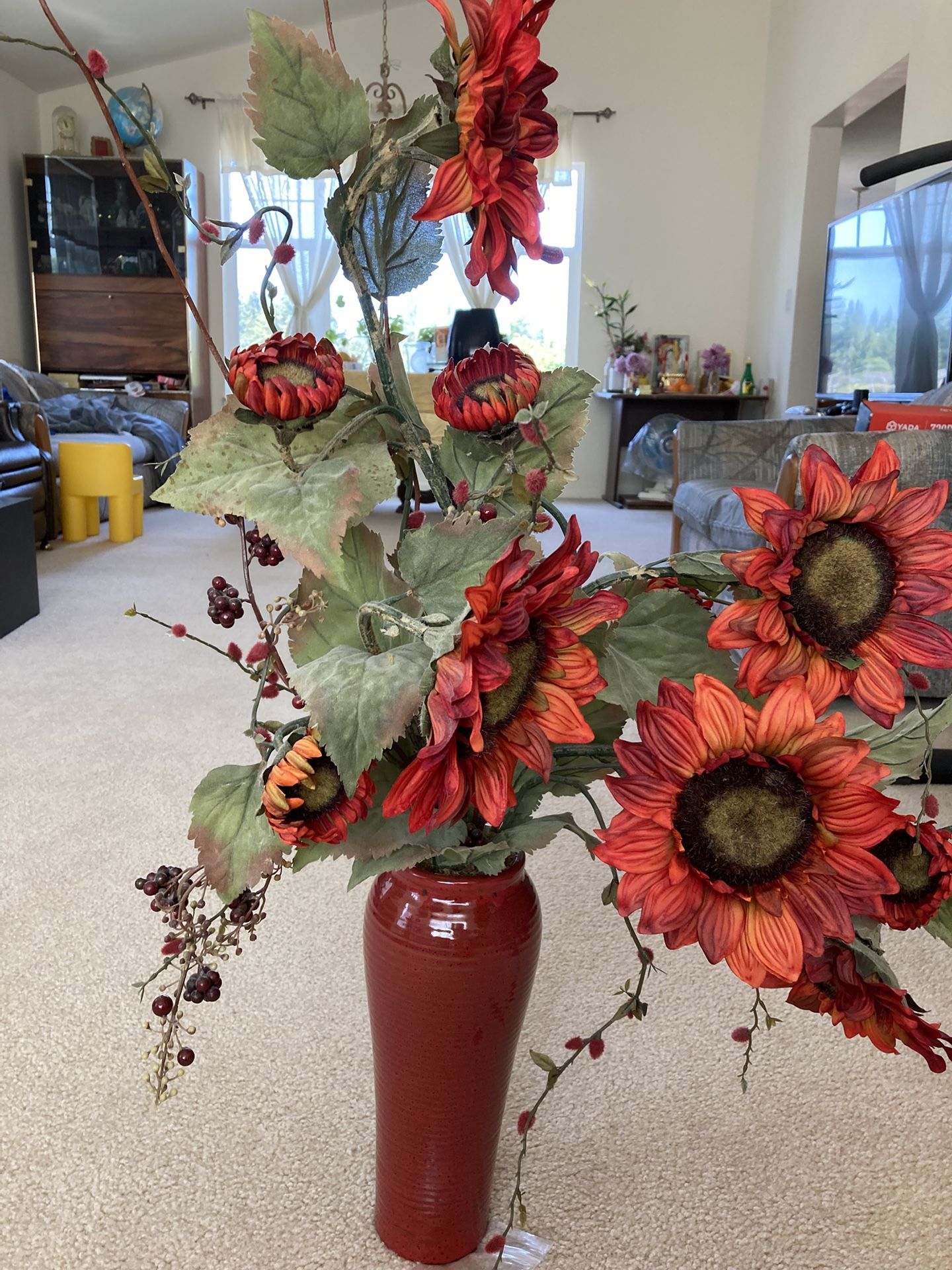 Red Vase