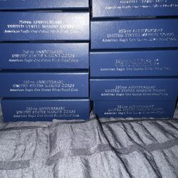 250th Anniversary US Marines Navy Silver 1 Oz Coins 