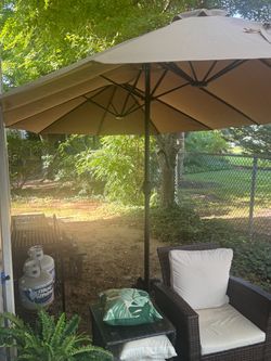 Umbrella with solar lights