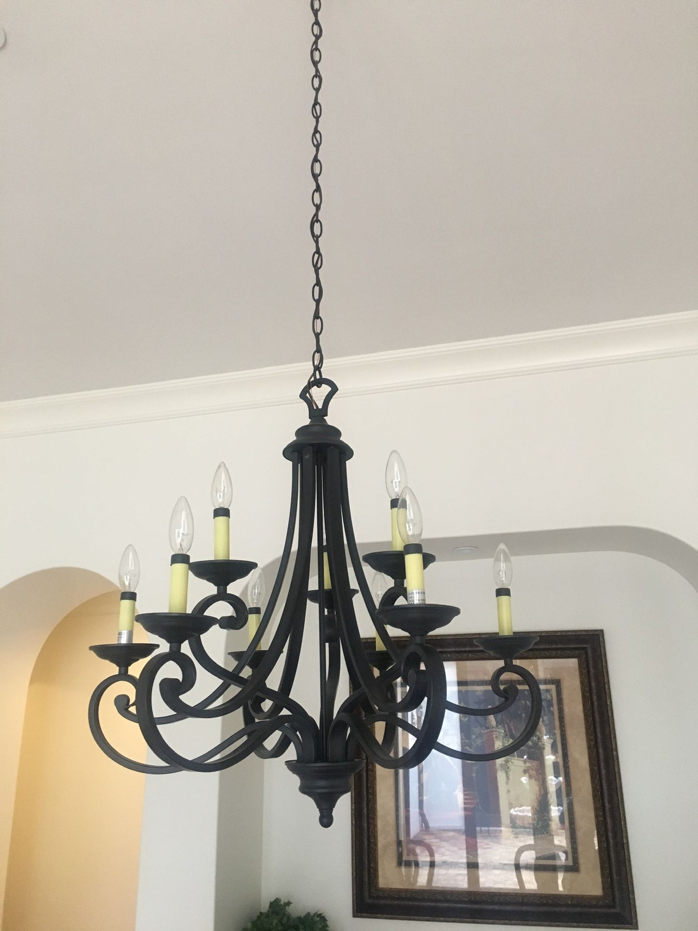 8 light chandelier